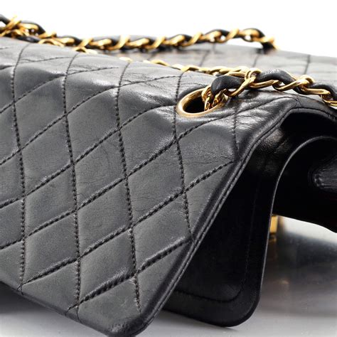 chanel vintage classic double flap bag quilted lambskin small|Complete Guide to Collecting Vintage Chanel Bags.